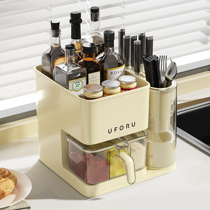 Multi-Function Kitchen Countertop Organizer Rack for Spices, Knives & Utensils