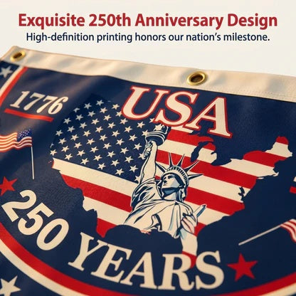 The 1776-2026 Legacy Banner: 100% Veteran-Handcrafted 250th Anniversary Heritage Flag
