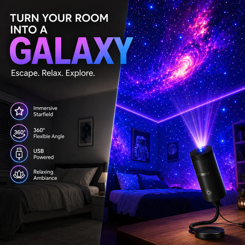 🌌12-Scene Starry Sky Projector – Galaxy Night Light for Bedroom & Relaxing Ambiance✨big save