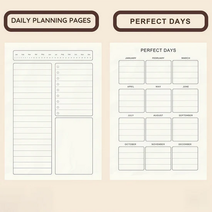 2026 A4 Daily Planner with Hourly Schedule-All-in-One Yearly Monthly & Weekly organizer✨
