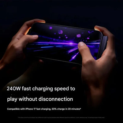 ⚡Official Authorized |2-in-1Invisible HolderCharger Cable - 240wFast Charging Cord withBuilt-In Phone Stand