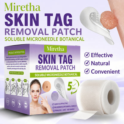Miretha™ Soluble Microneedle Botanical Skin Tag Removal Patch