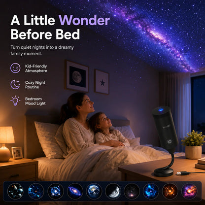 🌌12-Scene Starry Sky Projector – Galaxy Night Light for Bedroom & Relaxing Ambiance✨big save