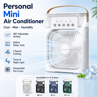 🧊Mini Air Conditioner, Personal Desktop Air Cooler for Home & Office