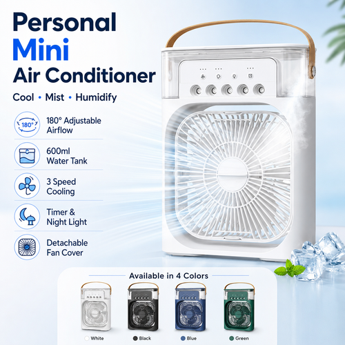🧊Mini Air Conditioner, Personal Desktop Air Cooler for Home & Office