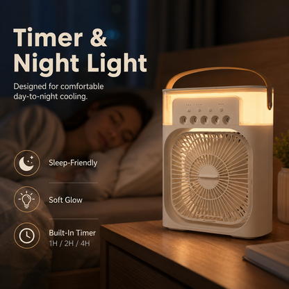 🧊Mini Air Conditioner, Personal Desktop Air Cooler for Home & Office