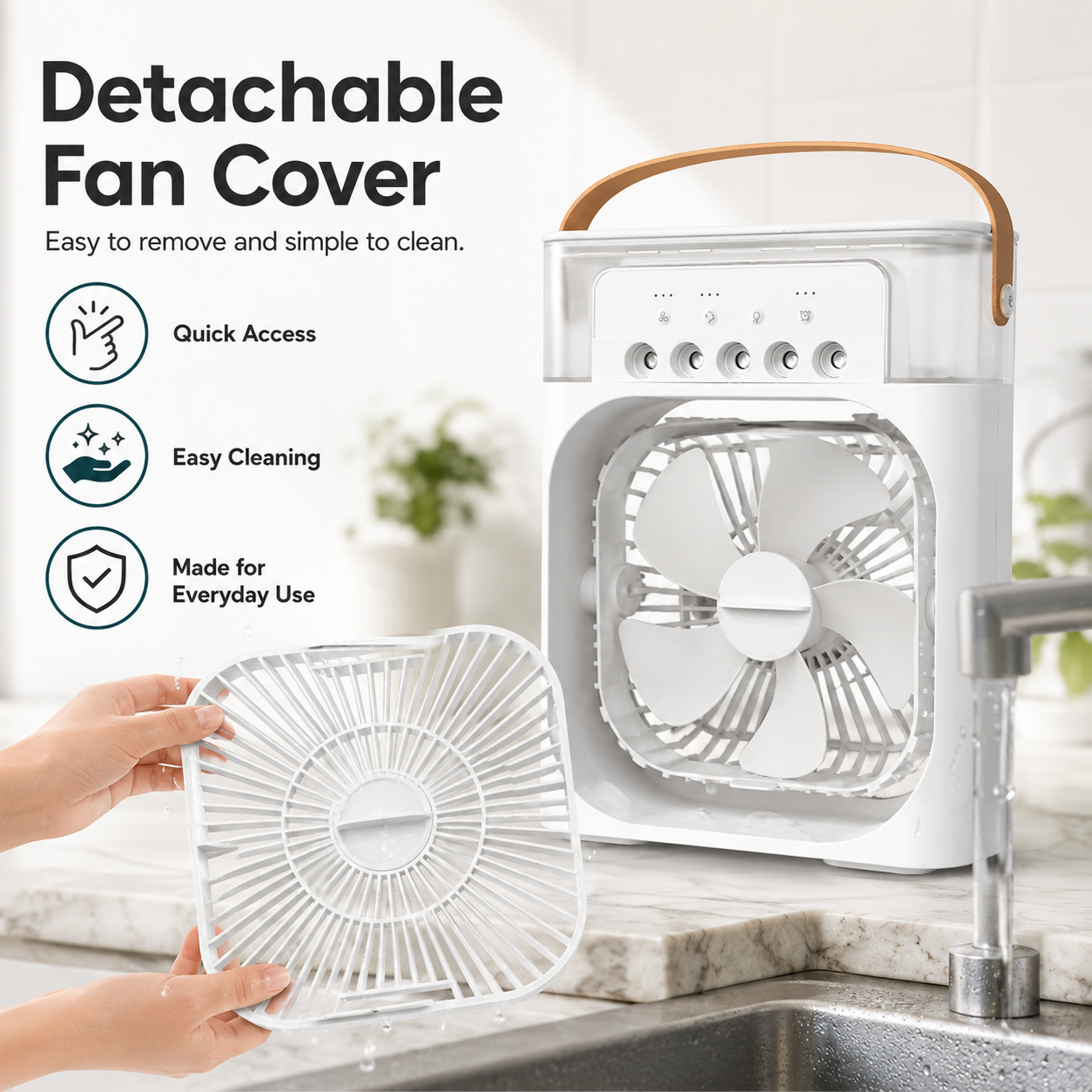 🧊Mini Air Conditioner, Personal Desktop Air Cooler for Home & Office