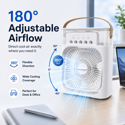 🧊Mini Air Conditioner, Personal Desktop Air Cooler for Home & Office