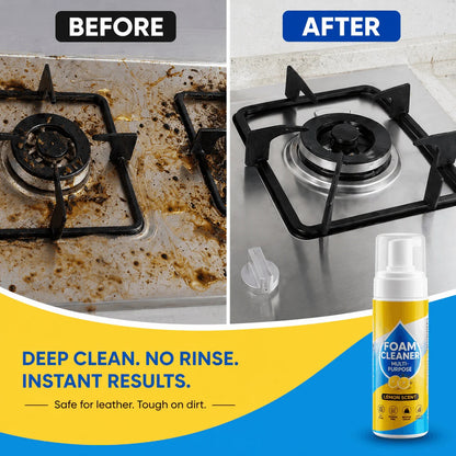 🔥Last Day 50%🔥 OFFFoam No-Rinse Cleaner- Spray, Wipe & Done